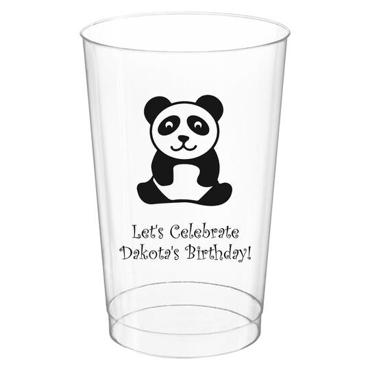 Panda Bear Clear Plastic Cups